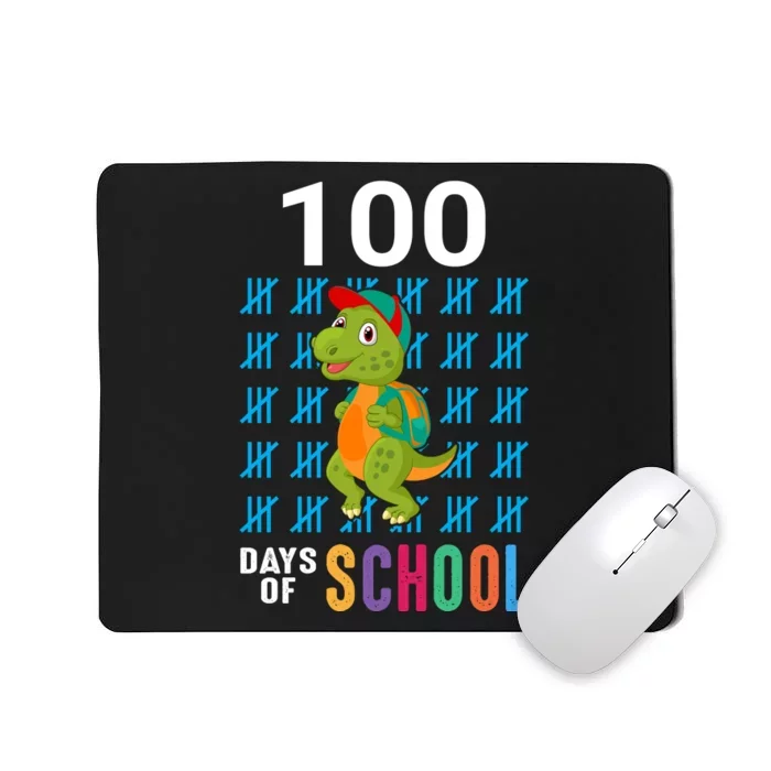 Cute 100th Day Of School Dino Happy 100 Days Dinosaur TRex Mousepad