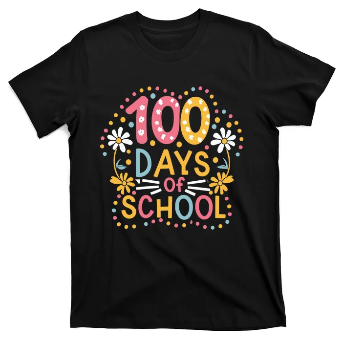 Cute 100th Day Student Boy Girl 100 Days Of School T-Shirt