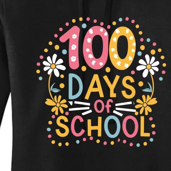 Cute 100th Day Student Boy Girl 100 Days Of School Women's Pullover Hoodie