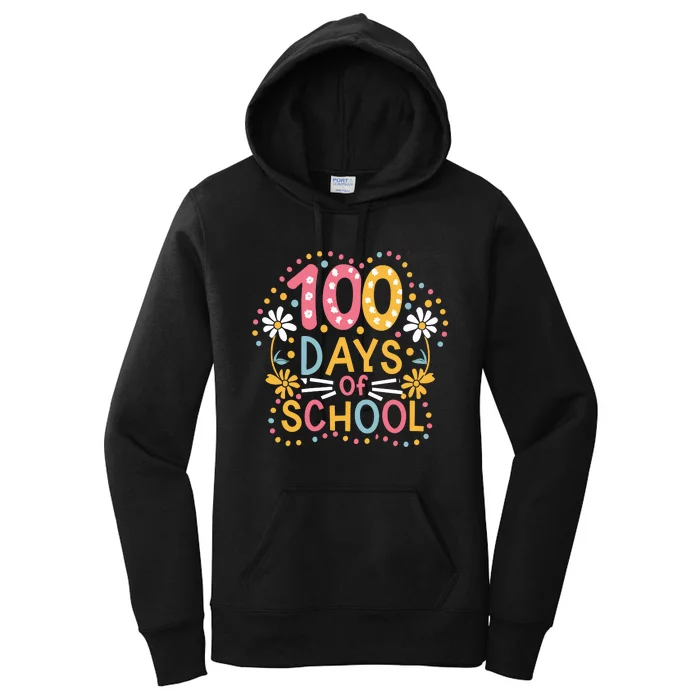 Cute 100th Day Student Boy Girl 100 Days Of School Women's Pullover Hoodie