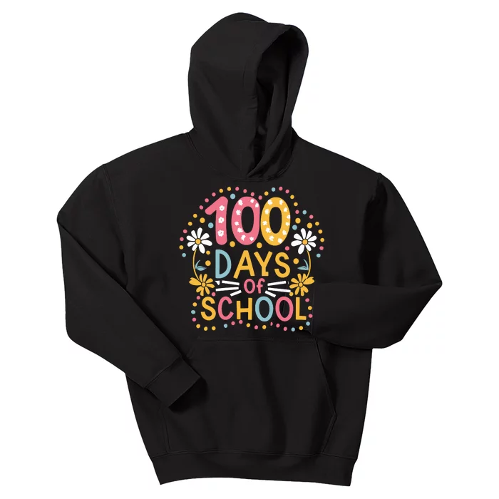 Cute 100th Day Student Boy Girl 100 Days Of School Kids Hoodie