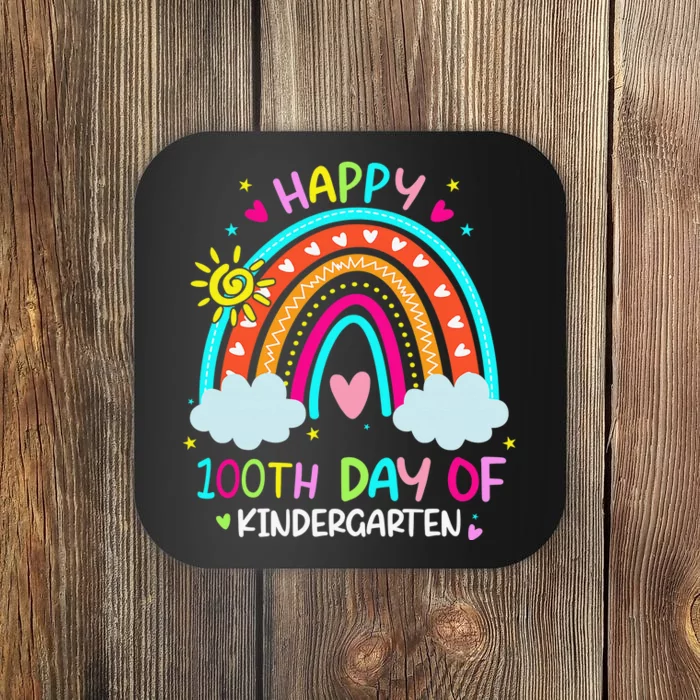 Cute 100th Day Of Kindergarten 100 Days Smarter Coaster