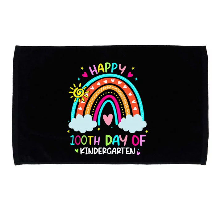 Cute 100th Day Of Kindergarten 100 Days Smarter Microfiber Hand Towel