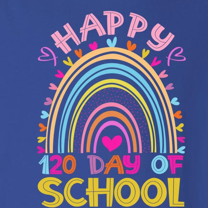 Cute 120th Day Of School Teacher Cool Gift 120 Days Smarter Rainbow Meaningful G Toddler Long Sleeve Shirt