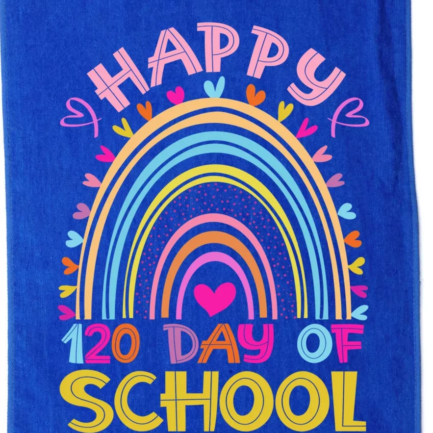 Cute 120th Day Of School Teacher Cool Gift 120 Days Smarter Rainbow Meaningful G Platinum Collection Golf Towel