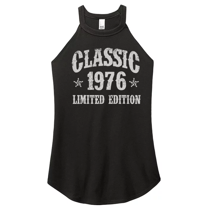 Classic 1976 Limited Edition Year Of Birth Birthday Women’s Perfect Tri Rocker Tank