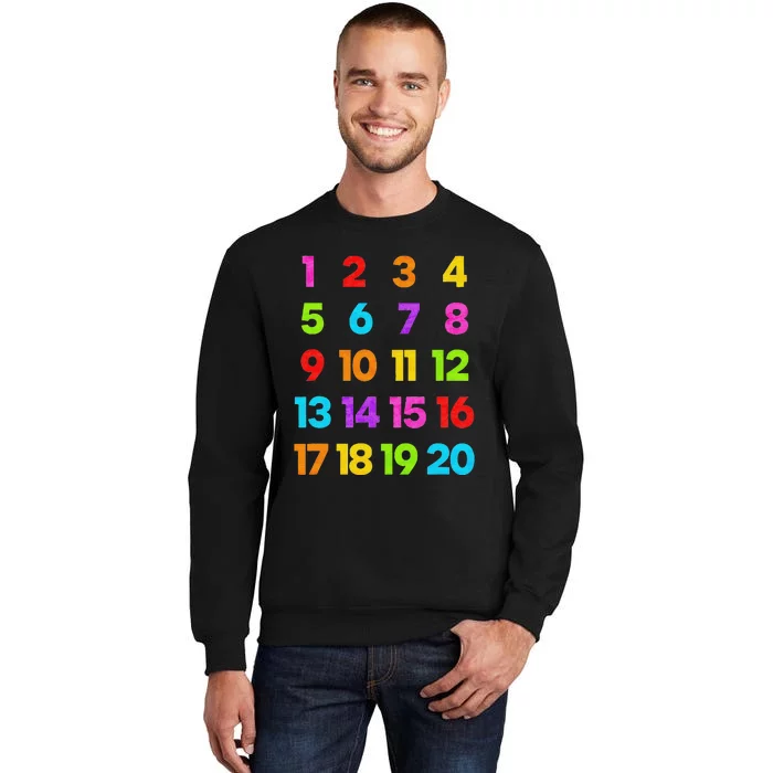 Counting 1-10 Learn to Count Number School Teacher Sweatshirt