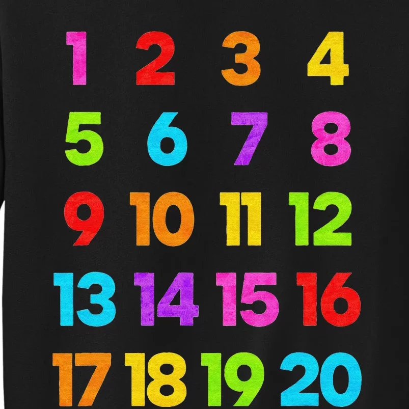 Counting 1-10 Learn to Count Number School Teacher Sweatshirt