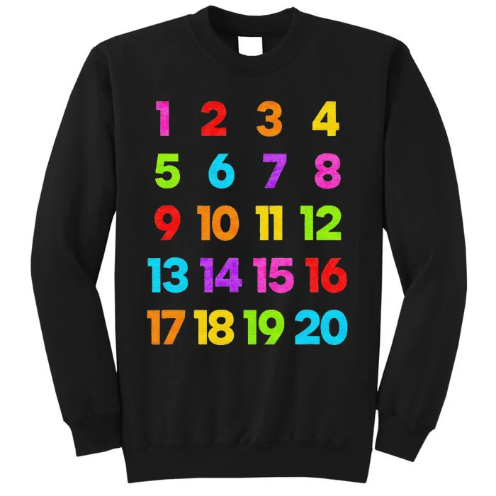 Counting 1-10 Learn to Count Number School Teacher Sweatshirt