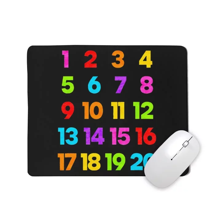 Counting 1-10 Learn to Count Number funnyTeacher Mousepad