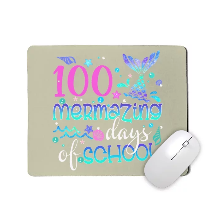 Cute 100 Mermazing Days Of School Mermaid Tails Mousepad