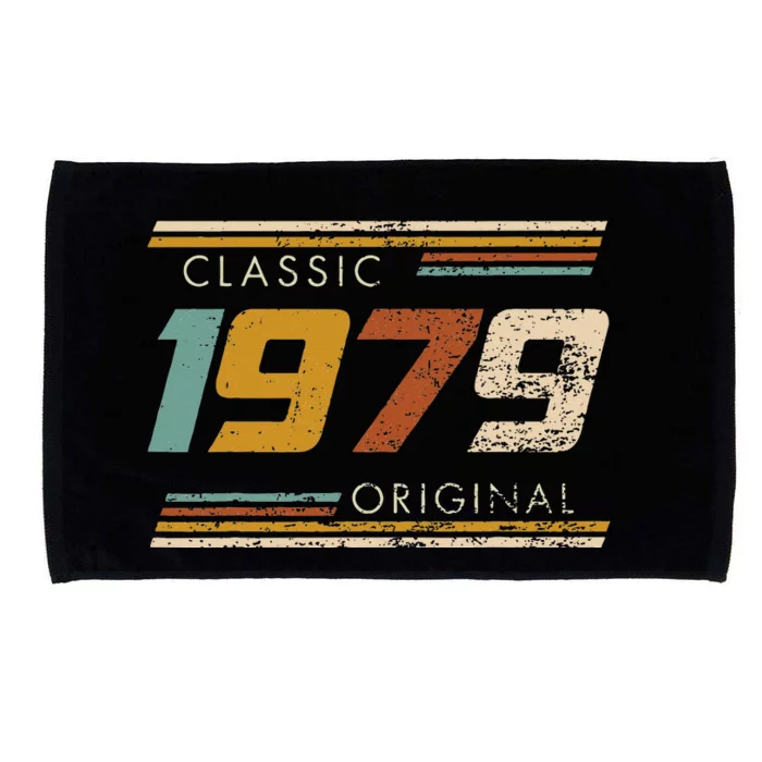 Classic 1979 Original Vintage Birthday Est 1979 Edition Microfiber Hand Towel