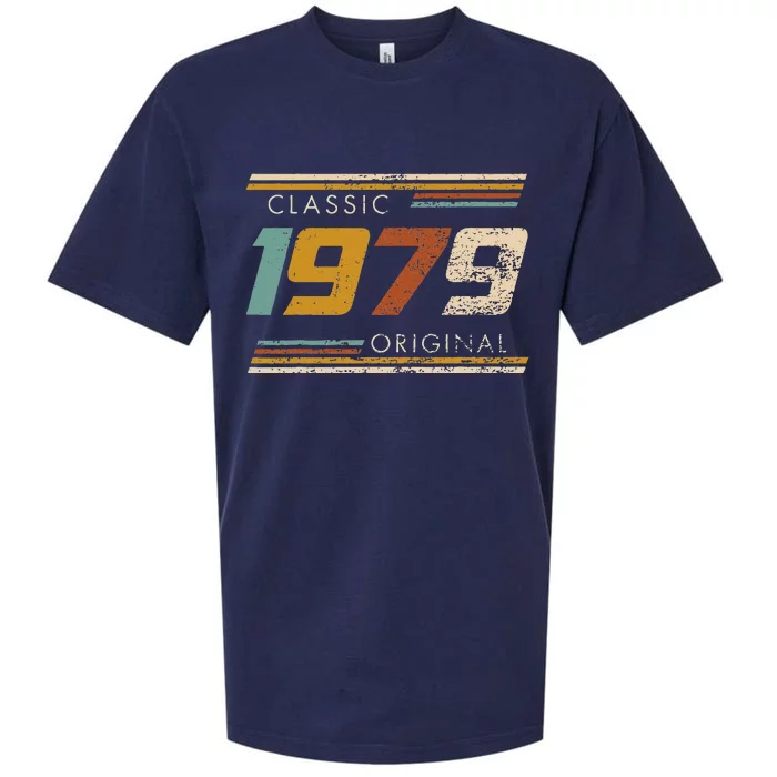 Classic 1979 Original Vintage Birthday Est 1979 Edition Sueded Cloud Jersey T-Shirt