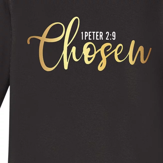 Chosen 1 Peter 9 Christian Religious Baby Long Sleeve Bodysuit