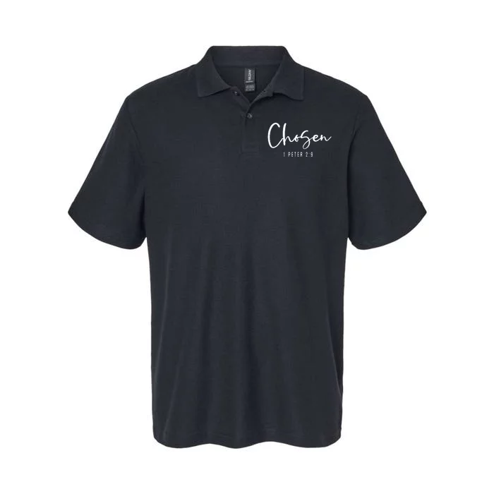 Chosen 1 Peter 29 Chosen Christian Softstyle Adult Sport Polo