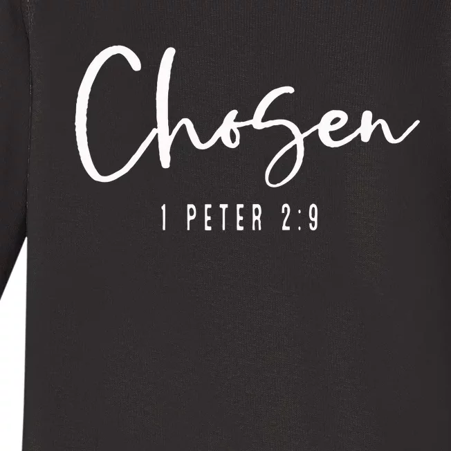 Chosen 1 Peter 29 Chosen Christian Baby Long Sleeve Bodysuit