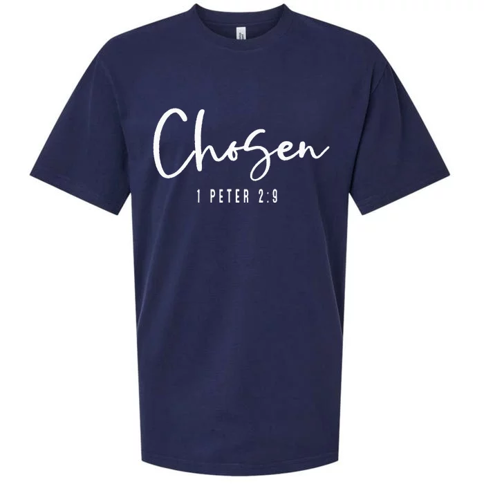 Chosen 1 Peter 29 Chosen Christian Sueded Cloud Jersey T-Shirt