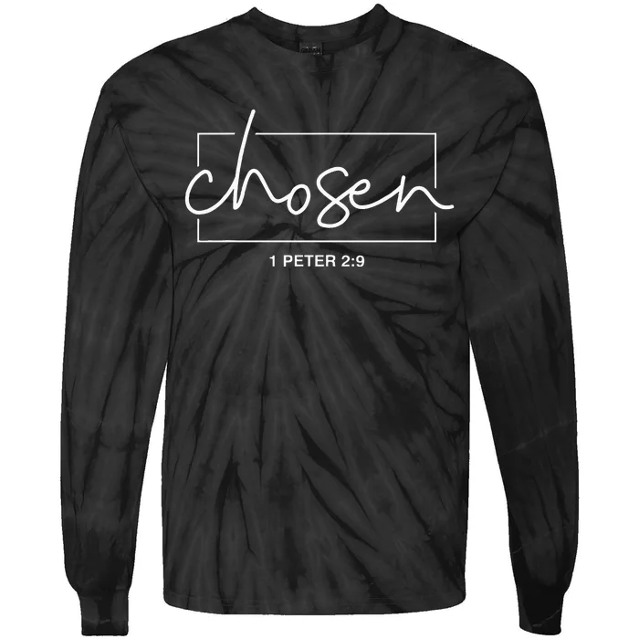 Chosen 1 Peter 29 Bible Verse Christian Tie-Dye Long Sleeve Shirt