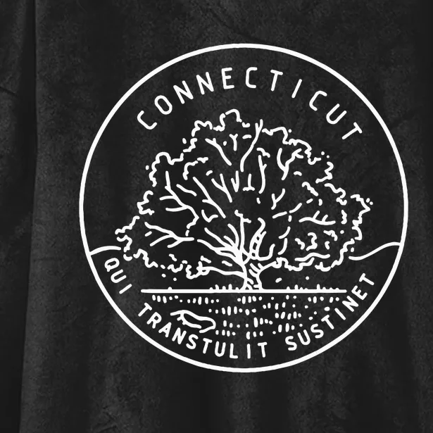 Connecticut 1788 State Of Connecticut Hooded Wearable Blanket