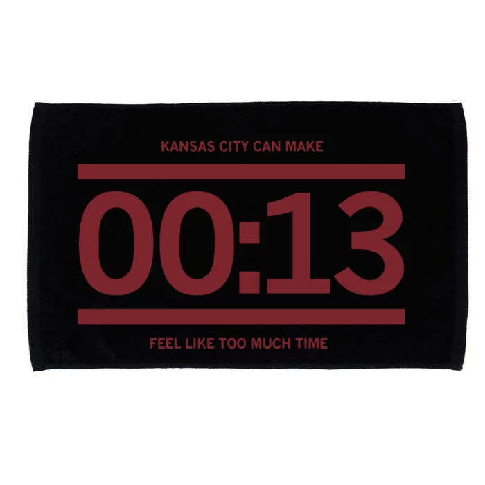 Chiefs 13 Seconds Kansas City Can Make 13 Seconds Feel Like Too Much Time Microfiber Hand Towel