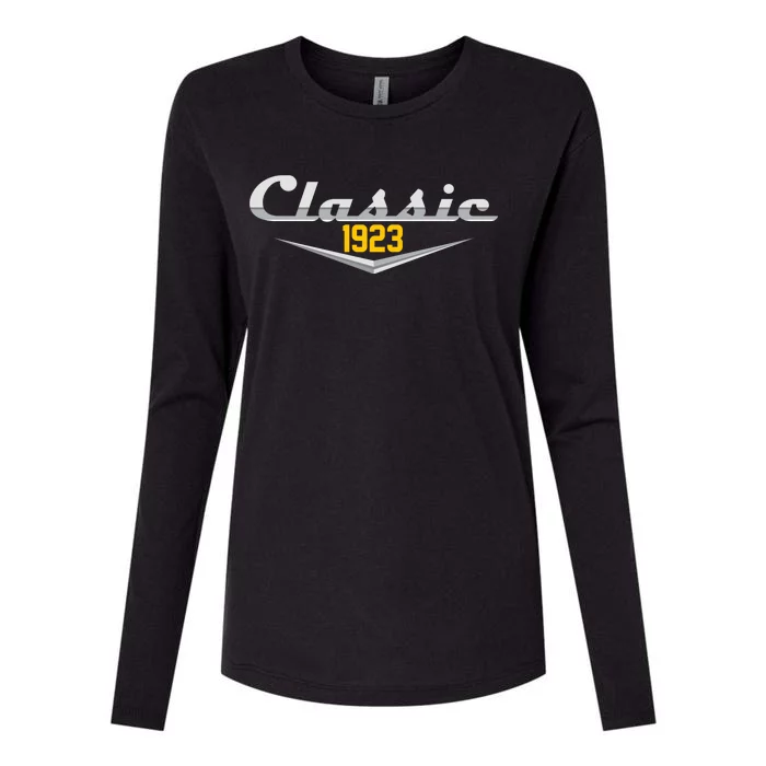 Classic 1923 Vintage 100th Birthday Womens Cotton Relaxed Long Sleeve T-Shirt