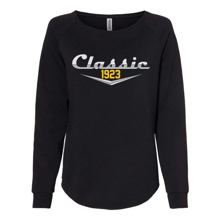 Classic 1923 Vintage 100th Birthday Womens California Wash Sweatshirt