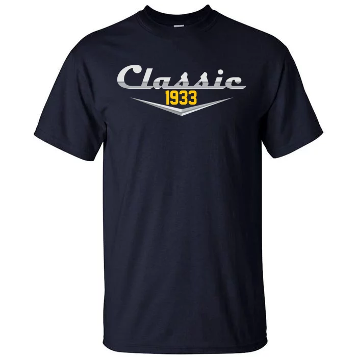 Classic 1933 Vintage 90th Birthday Tall T-Shirt