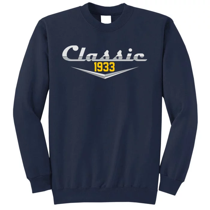 Classic 1933 Vintage 90th Birthday Tall Sweatshirt