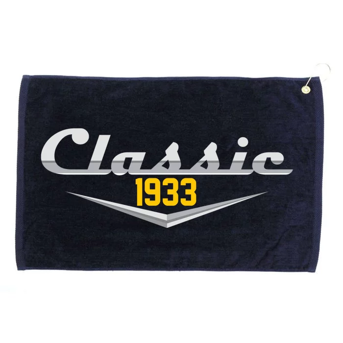 Classic 1933 Vintage 90th Birthday Grommeted Golf Towel