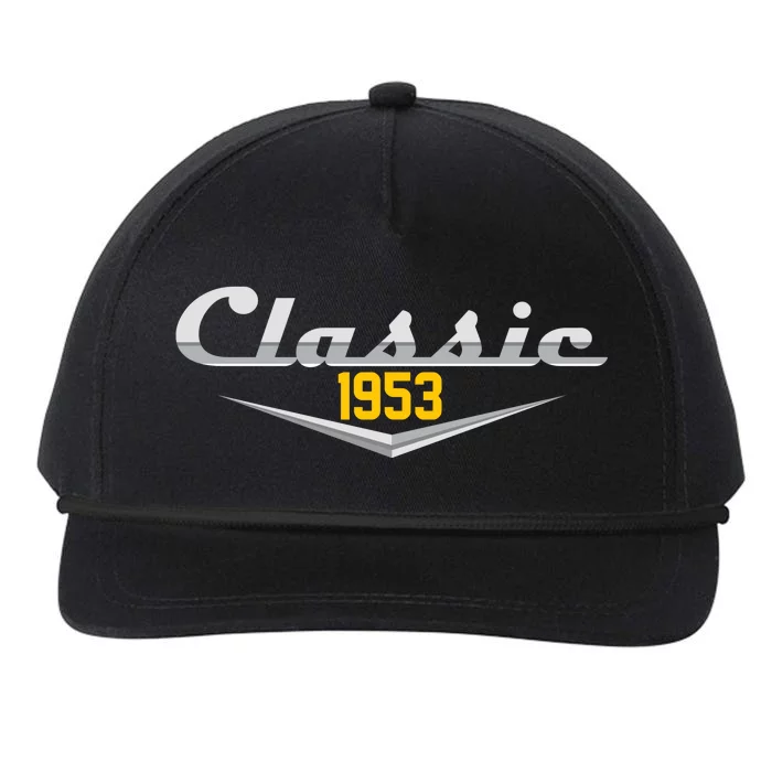 Classic 1953 Vintage 70th Birthday Snapback Five-Panel Rope Hat