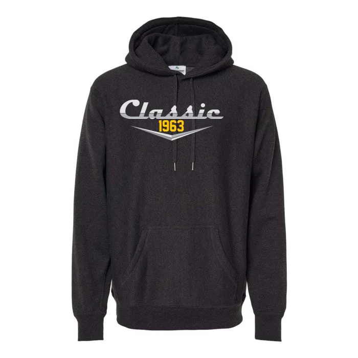 Classic 1963 Vintage 60th Birthday Premium Hoodie