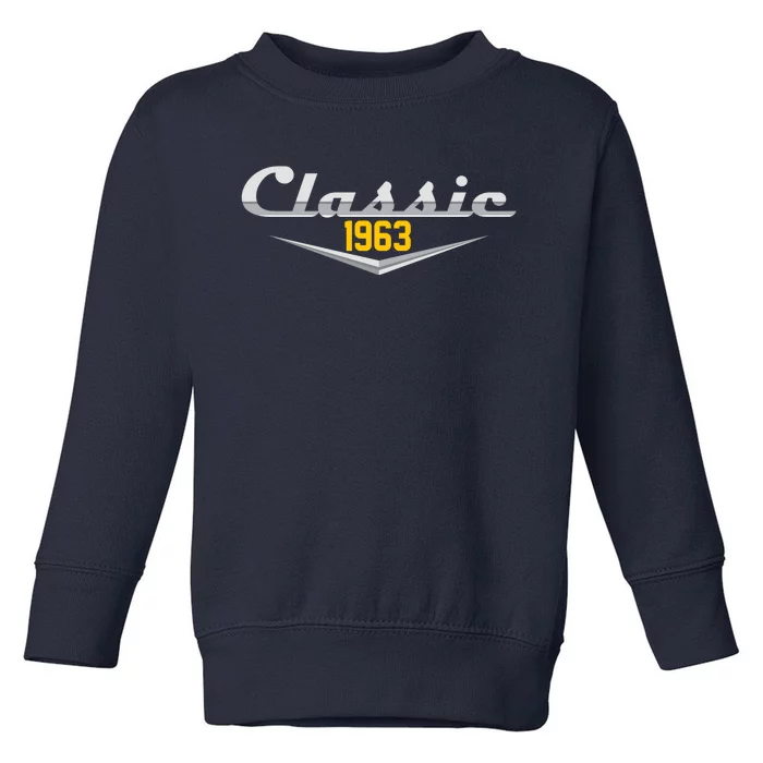 Classic 1963 Vintage 60th Birthday Toddler Sweatshirt