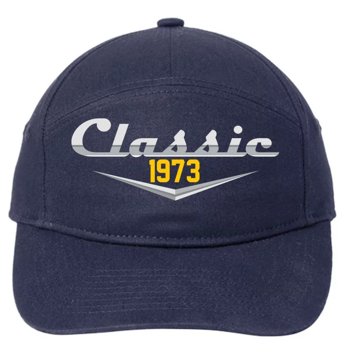 Classic 1973 Vintage 50th Birthday 7-Panel Snapback Hat