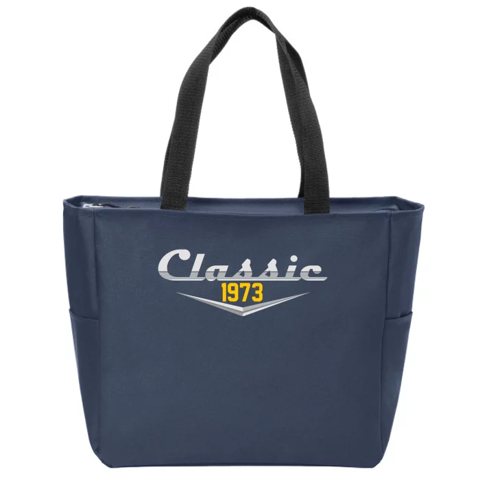 Classic 1973 Vintage 50th Birthday Zip Tote Bag