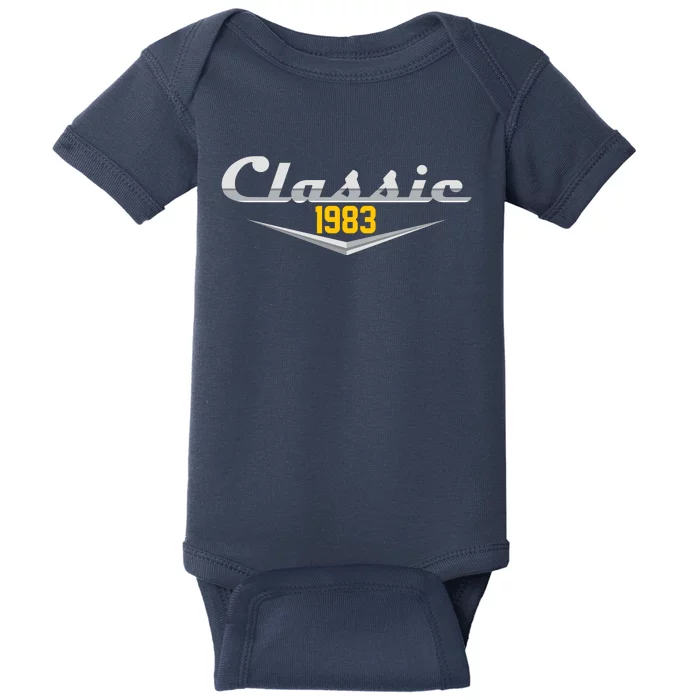 Classic 1983 Vintage 40th Birthday Baby Bodysuit