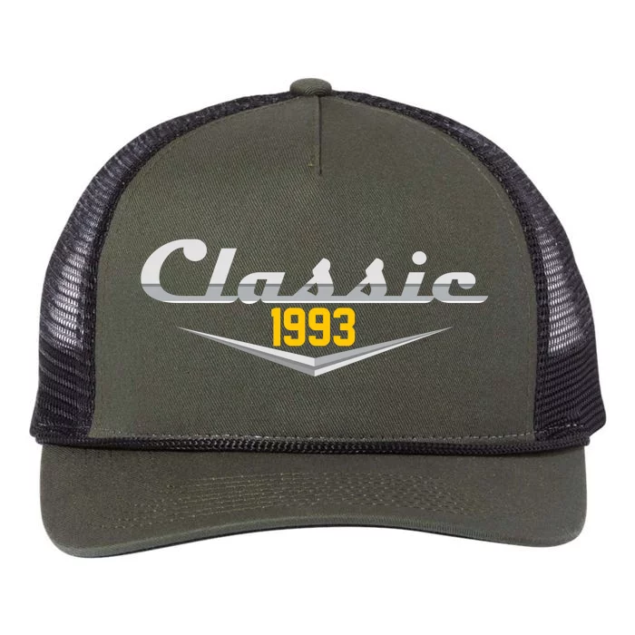 Classic 1993 Vintage 30th Birthday Retro Rope Trucker Hat Cap