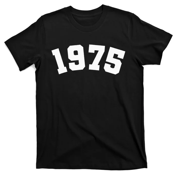 Classic 1975 Varsity Vintage College Style 49th Birthday T-Shirt