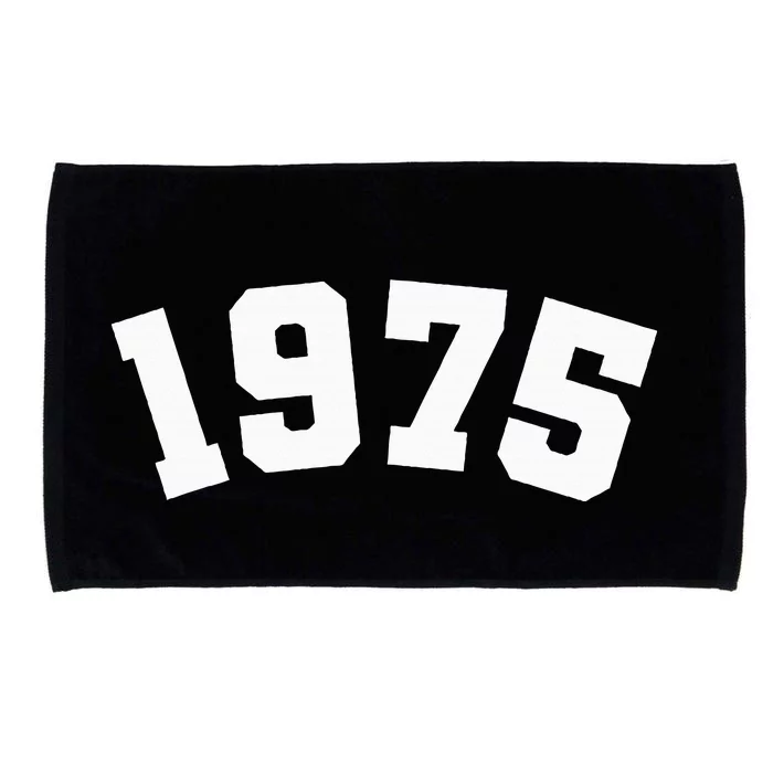 Classic 1975 Varsity Vintage College Style 49th Birthday Microfiber Hand Towel