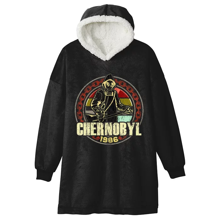 Chernobyl 1986 Vintage Nuclear Power Plant Disaster Hooded Wearable Blanket