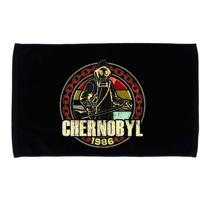 Chernobyl 1986 Vintage Nuclear Power Plant Disaster Microfiber Hand Towel