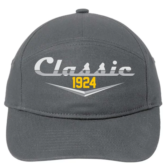 Classic 1924 Vintage 100th Birthday 7-Panel Snapback Hat