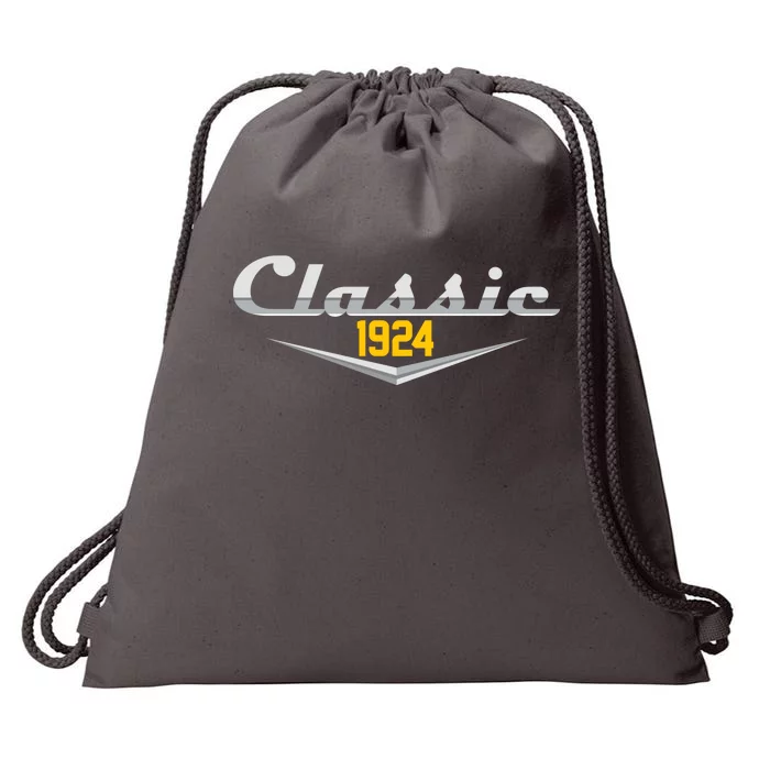 Classic 1924 Vintage 100th Birthday Drawstring Bag