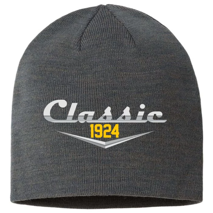 Classic 1924 Vintage 100th Birthday 8 1/2in Sustainable Knit Beanie