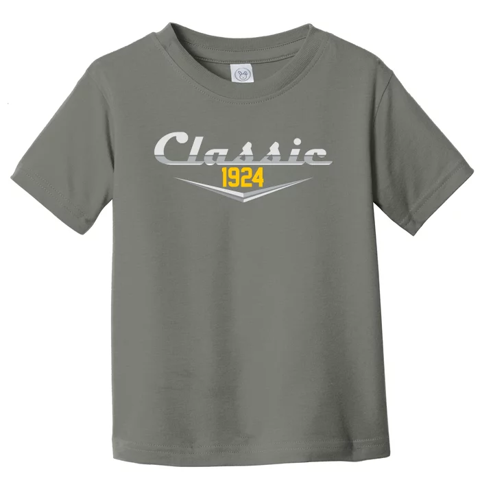 Classic 1924 Vintage 100th Birthday Toddler T-Shirt