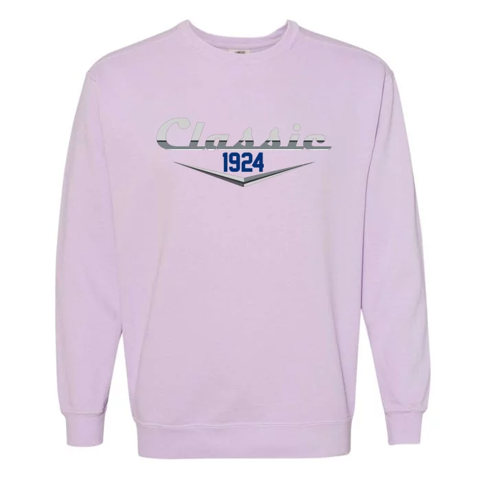 Classic 1924 Vintage 100th Birthday Garment-Dyed Sweatshirt