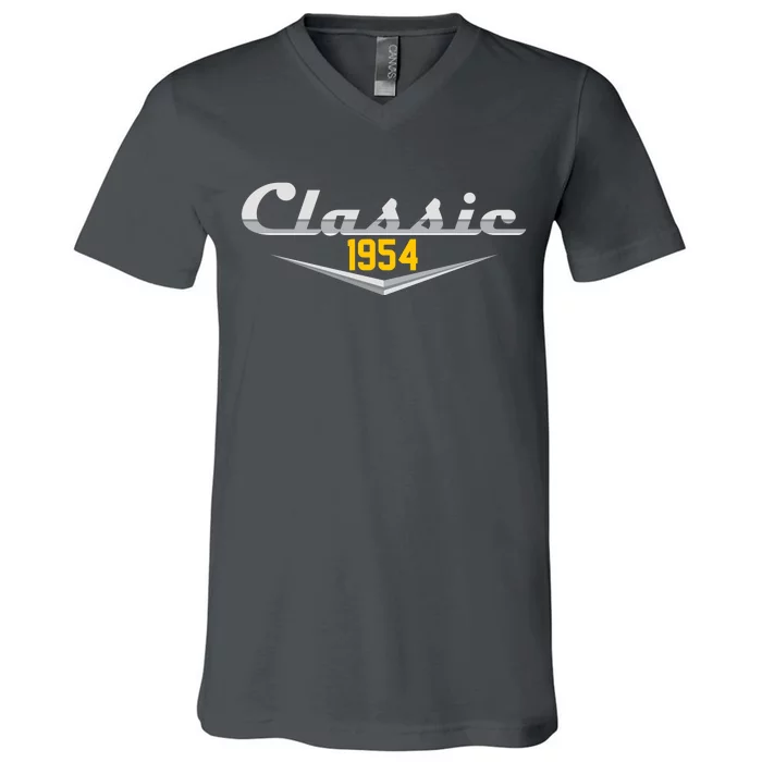 Classic 1954 Vintage 70th Birthday V-Neck T-Shirt