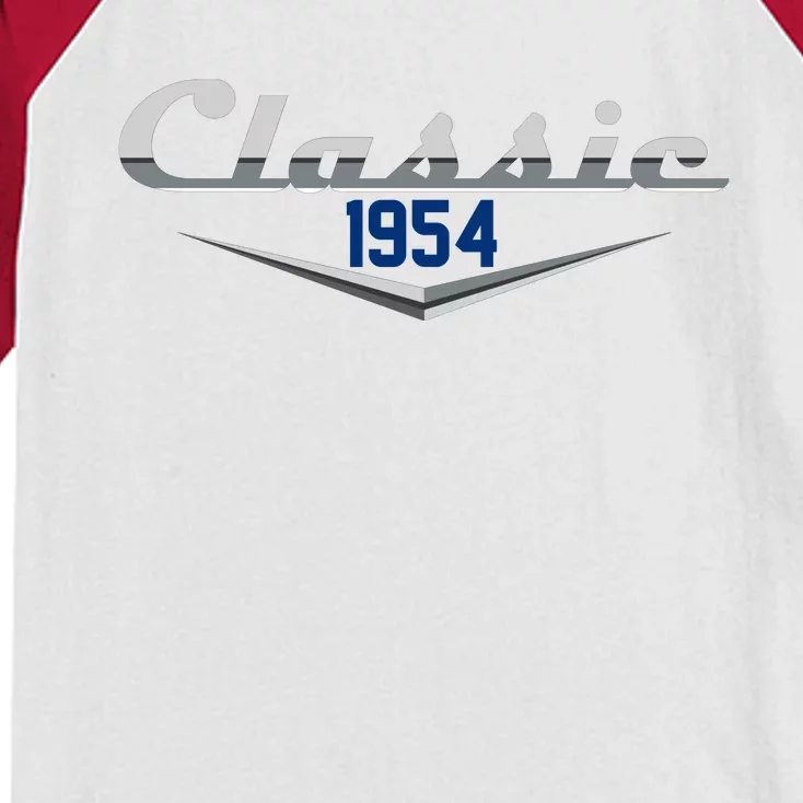 Classic 1954 Vintage 70th Birthday Kids Colorblock Raglan Jersey