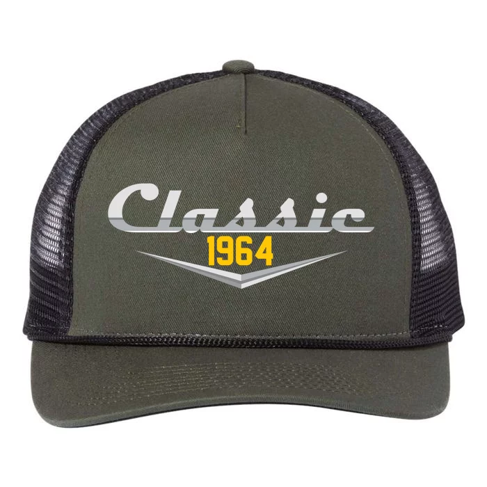 Classic 1964 Vintage 60th Birthday Retro Rope Trucker Hat Cap