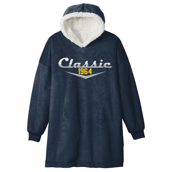 Classic 1964 Vintage 60th Birthday Hooded Wearable Blanket