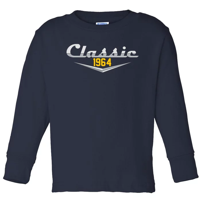 Classic 1964 Vintage 60th Birthday Toddler Long Sleeve Shirt